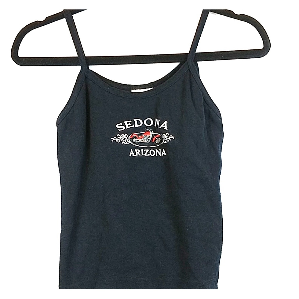Juniors size XL black Sedona Arizona tank top